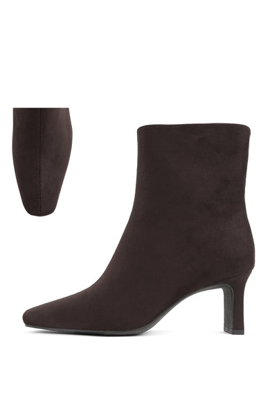 Swan Bootie- Brown Suede