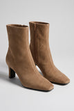 Swan Bootie- Taupe Nubuck