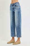 Risen Mid Rise Crop Wide Jean