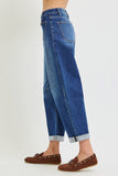 Risen Slouchy Crop Barrel Jean