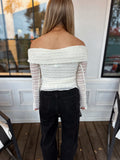 Fall Lace Top Ivory