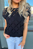 Cutout Detail Sweater Black