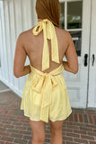 Amara Butter Yellow Romper
