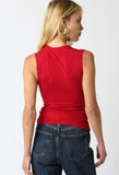 Memorial Knit Top Red