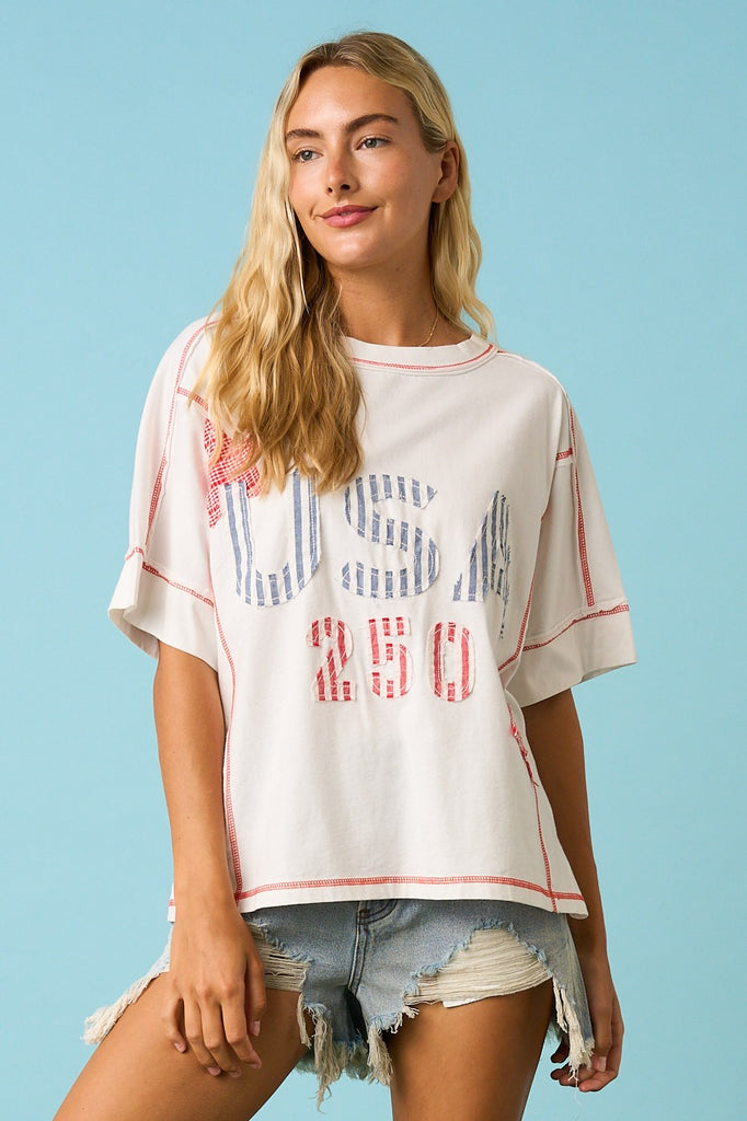 USA 250 Patchwork Tee