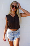 Maple Knit Button Vest