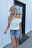 Loren Off Shoulder Sweater - Ivory