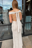 Dreams Off Shoulder Maxi Dress Sand