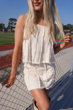 Spirit Denim Mini Skirt Oatmeal