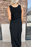 Cocoa Beach Knit Top Black