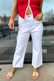 Andie Wide Leg Denim Jeans White