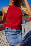 Tailgate Mid Rise Denim Mini Skirt