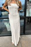 Britt Linen Dress Maxi Natural