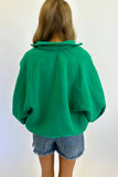 Shamrock Green Snap Pullover