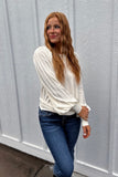 Kameron Puff Sleeve Top Ivory