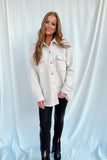 Kaelie Quilted Button Up Jacket Sand