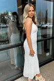 Petals Lace Dress White