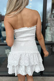 Mae Eyelet Mini Dress White