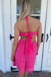 Pink Dream Halter Mini Dress- FINAL SALE