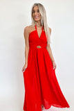Rosie Red Maxi Dress