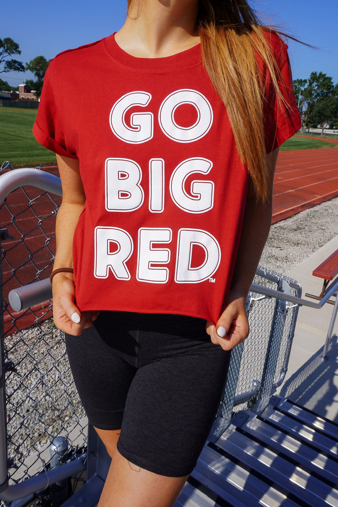 Go Big Red Tee Red