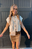 Selena Chunky Knit Vest Vanilla