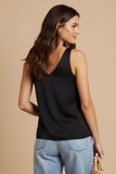 Cord Detail Tank- Black