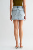 Mica Stud Jean Skirt