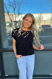 Cutout Detail Sweater Black