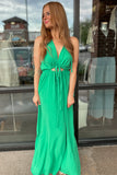 Spring Green Halter Jumpsuit