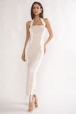 Halter Lace Maxi Dress