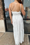 Montauk Tiered Maxi Dress White