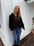 Maine Woven Pullover Black