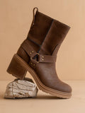 The Clyde Moto Ankle Fall Boot: COFFEE