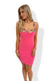 Pink Petals Mini Dress- FINAL SALE