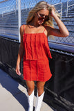 Spirit Denim Cami Top Red