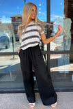 Leah Linen Pants Black