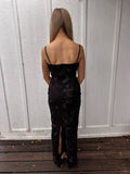 Enchanted Mesh Maxi Dress Black