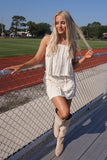 Spirit Denim Mini Skirt Oatmeal
