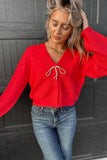Nicole Knit Sweater Red
