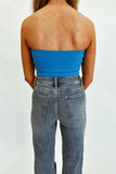 Malibu Blue Strapless Bodysuit