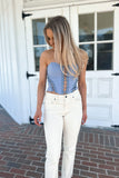 Blue Bird Strapless Corset Top - FINAL SALE