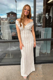 Dreams Off Shoulder Maxi Dress Sand