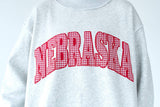 RED GINGHAM NEBRASKA MOCKNECK - Grey