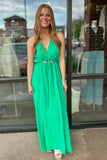 Spring Green Halter Jumpsuit