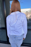 Harlee Fray Hem Jacket White