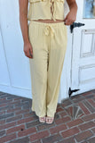 Sunny Days Stretch Woven Pants - Yellow