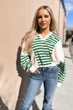 Clover Stripe Top Green/Cream