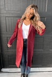 New England Felt Coat Burgundy