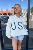 USA Rope Sweater White
